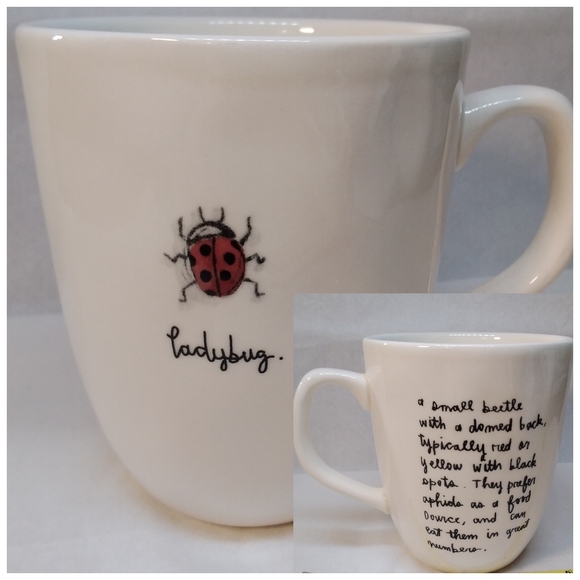 Magenta Other - Magenta M Ladybug MUG Off White w/ Red Ladybug 16 oz. Cup